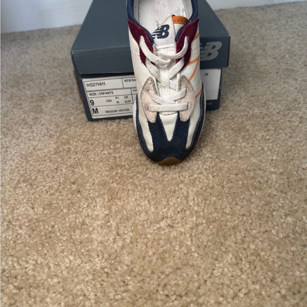 New Balance Navy and White Kids' Sneakers